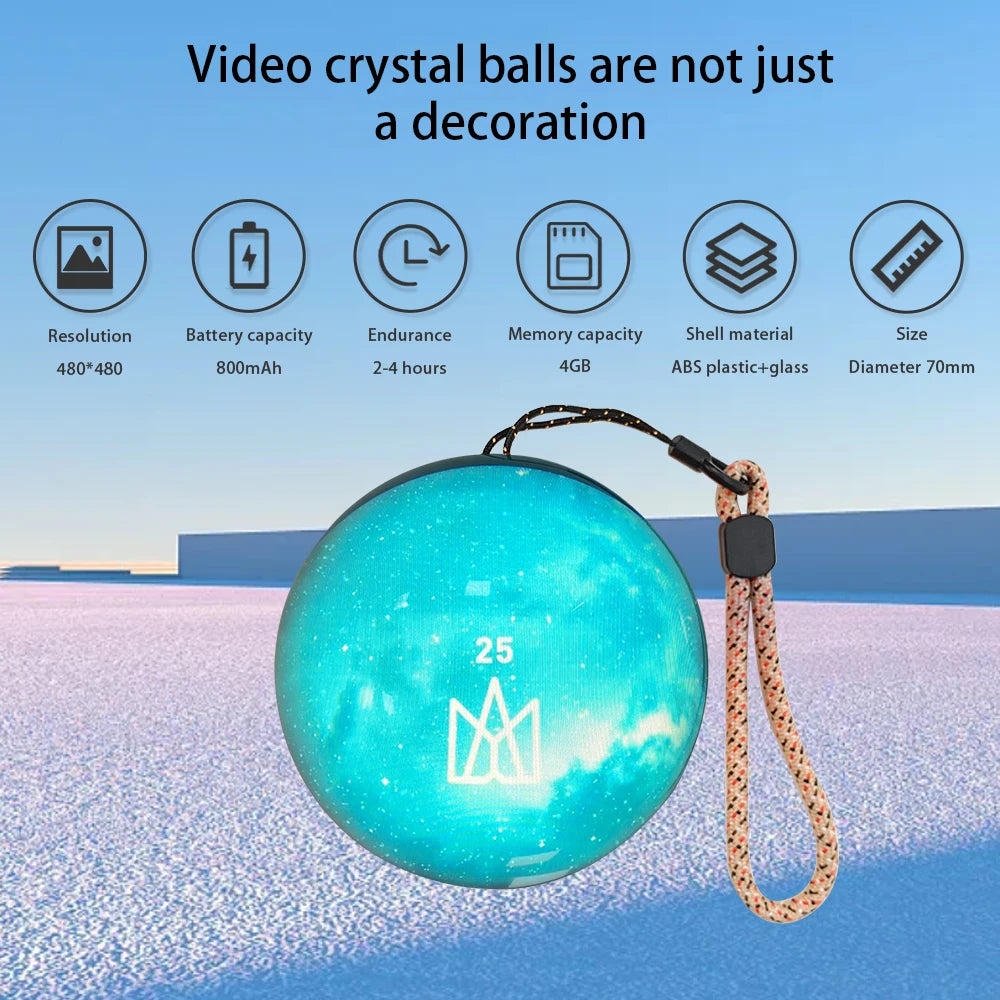3D Crystal Ball Decor